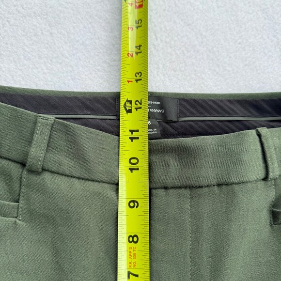 Banana Republic Women's Stretch Pockets High-Rise Green Slim Sloan Pants Size 8 - Picture 8 of 10